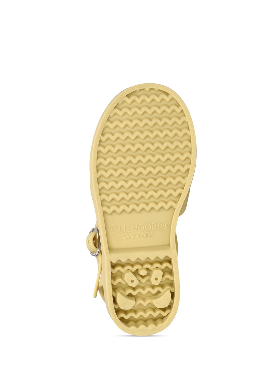 Shop Liewood Rubber Jelly Sandals In Yellow
