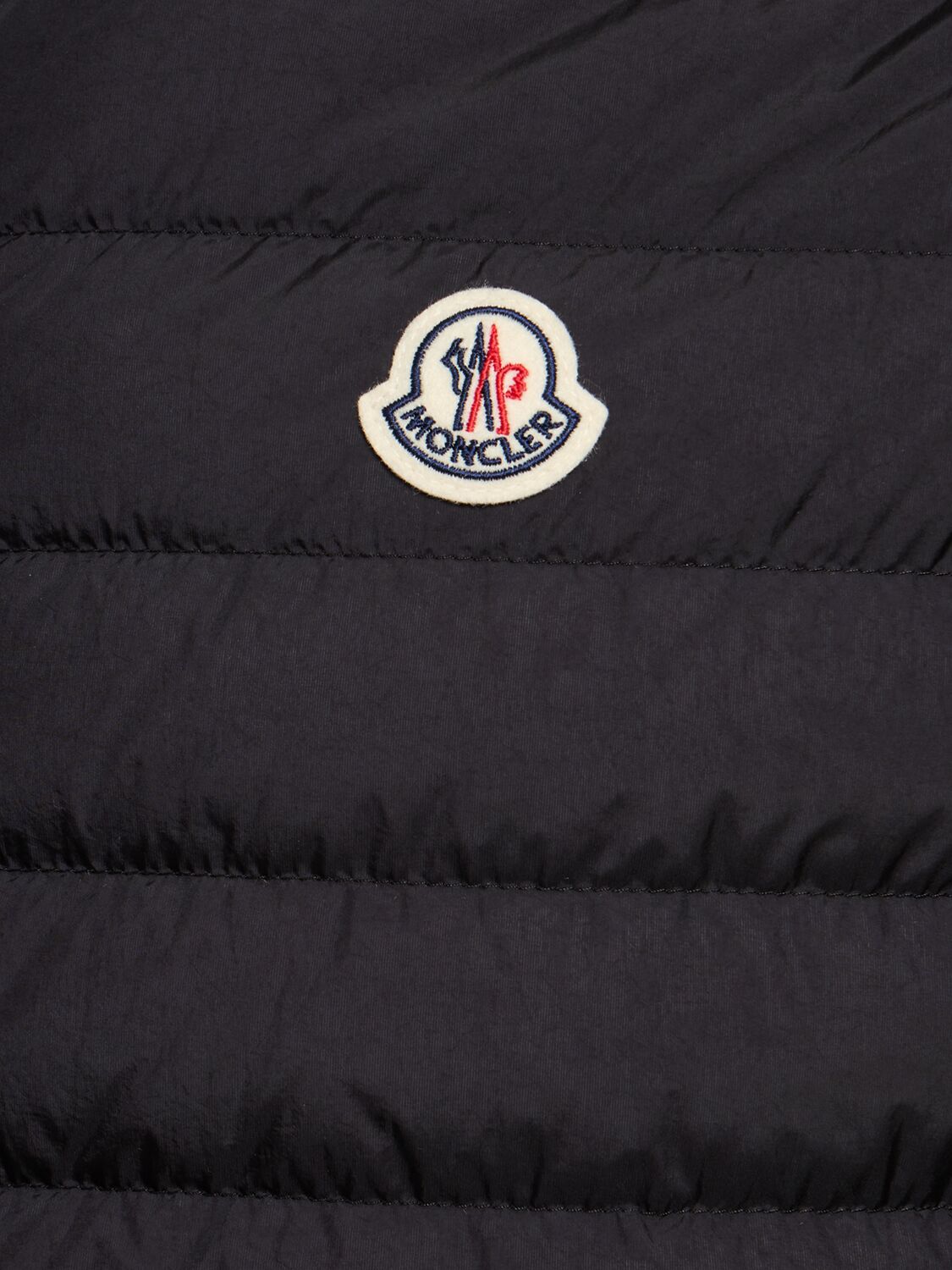 Shop Moncler Nylon Zip-up Cardigan Down Jacket In 블랙