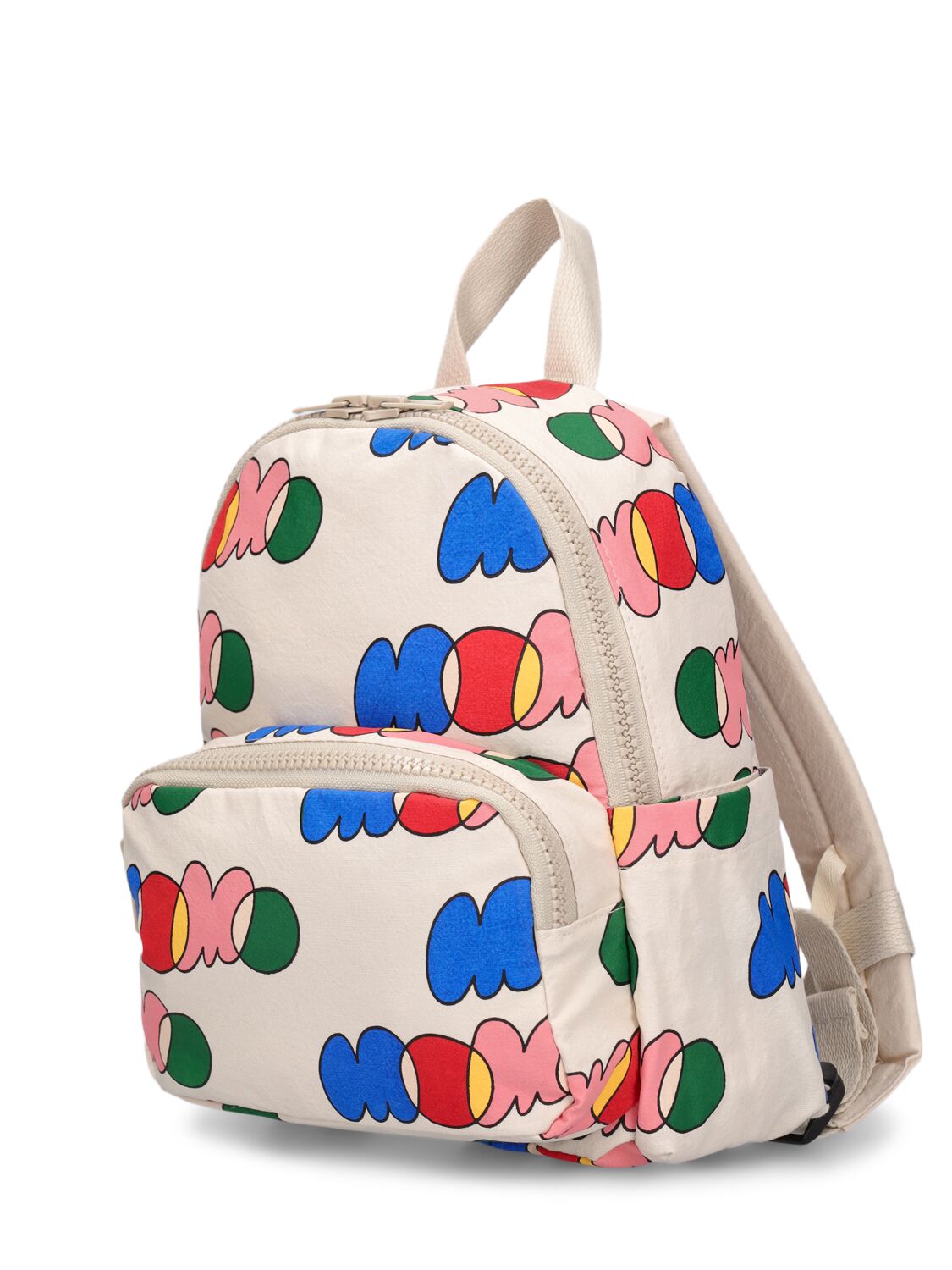 Shop Jellymallow Printed Cotton Backpack In Off-white