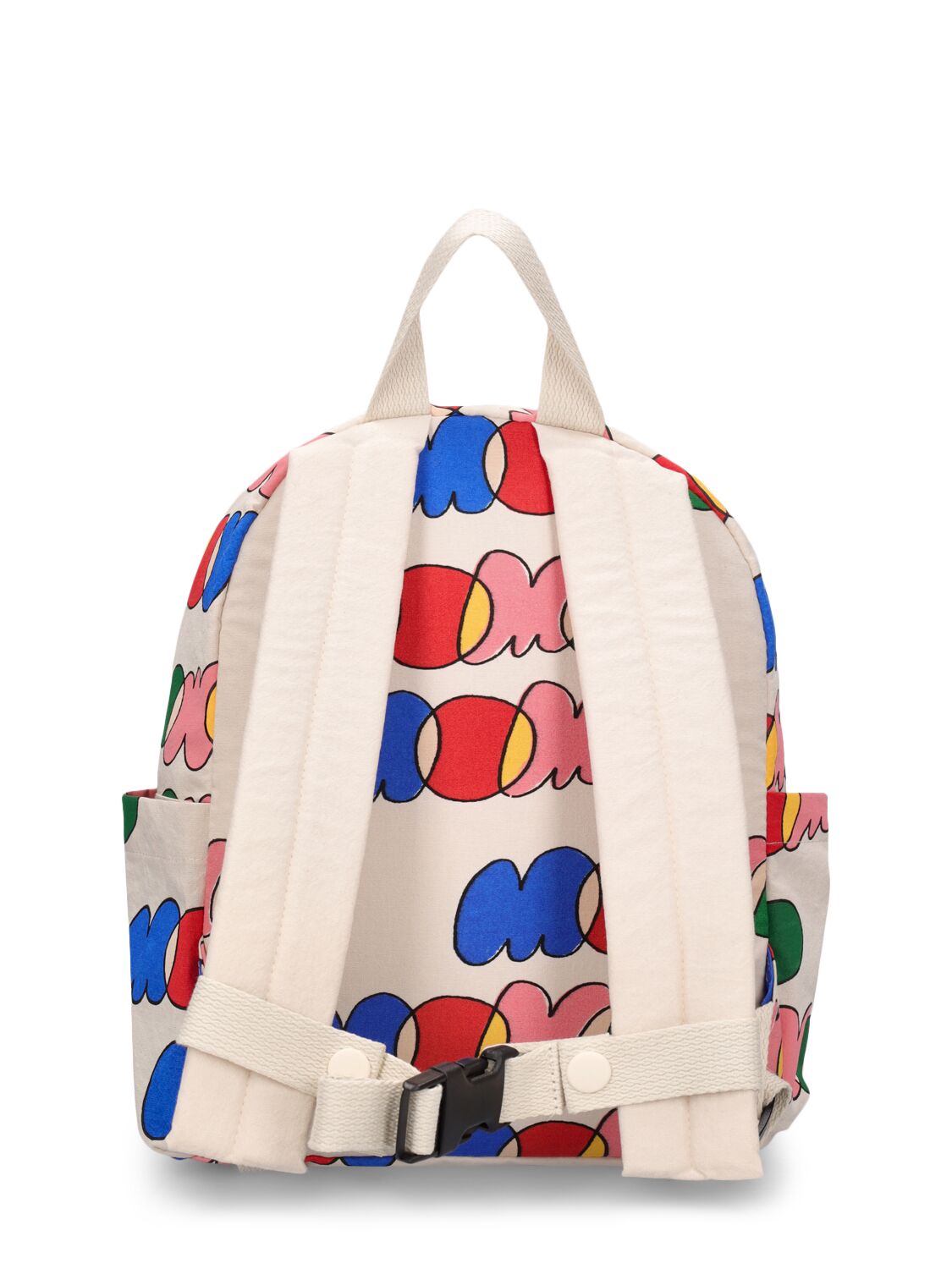 Shop Jellymallow Printed Cotton Backpack In Off-white
