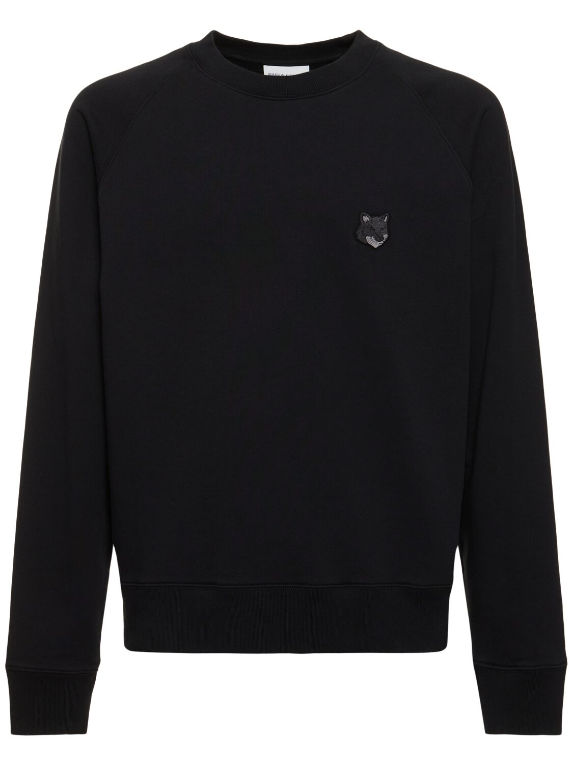 Shop Maison Kitsuné Bold Fox Head Patch Oversize Sweatshirt In 블랙