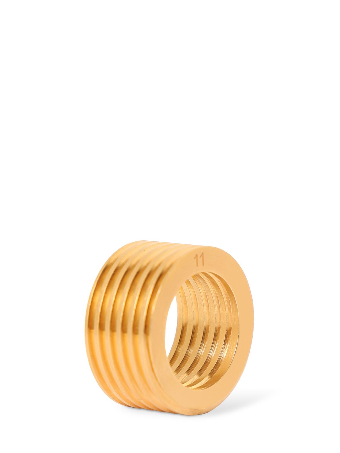 Shop Maison Margiela 12mm Blot & Nut Reference Ring In Gold