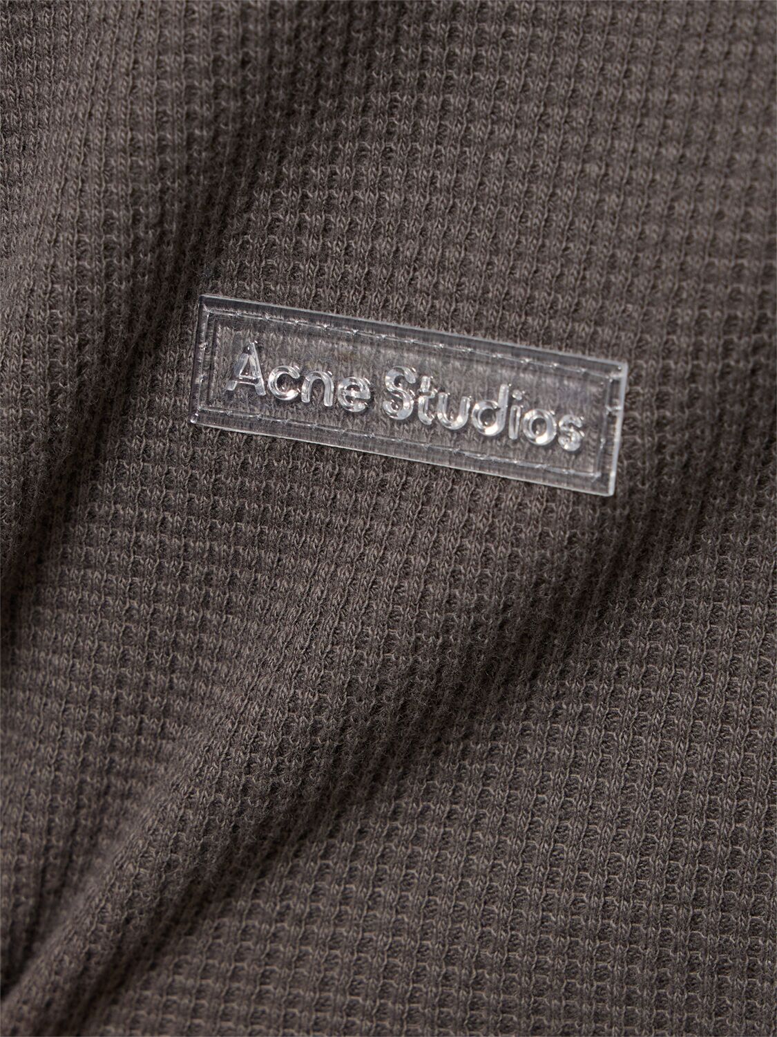 Shop Acne Studios Cotton Jersey Short Sleeve T-shirt In Grey