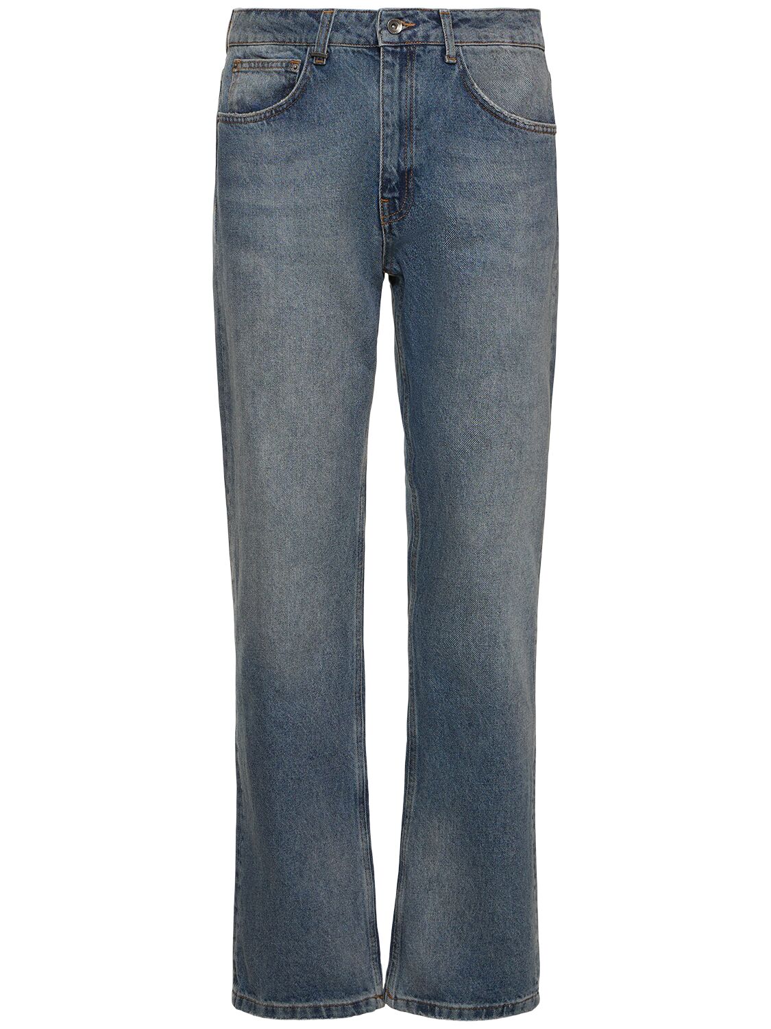 Flâneur Straight Denim Jeans In Blue Denim Oc
