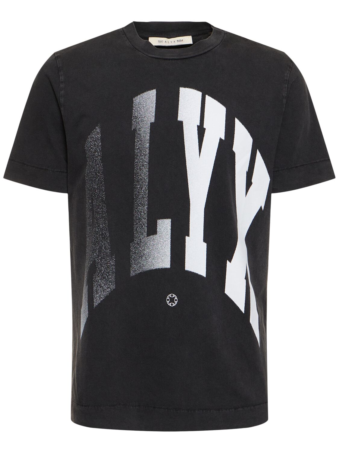 Alyx Logo Print Cotton Jersey S/s T-shirt In Black