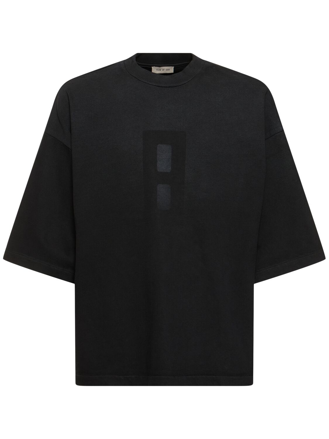 Shop Fear Of God Airbrush 8 Ss T-shirt In Black