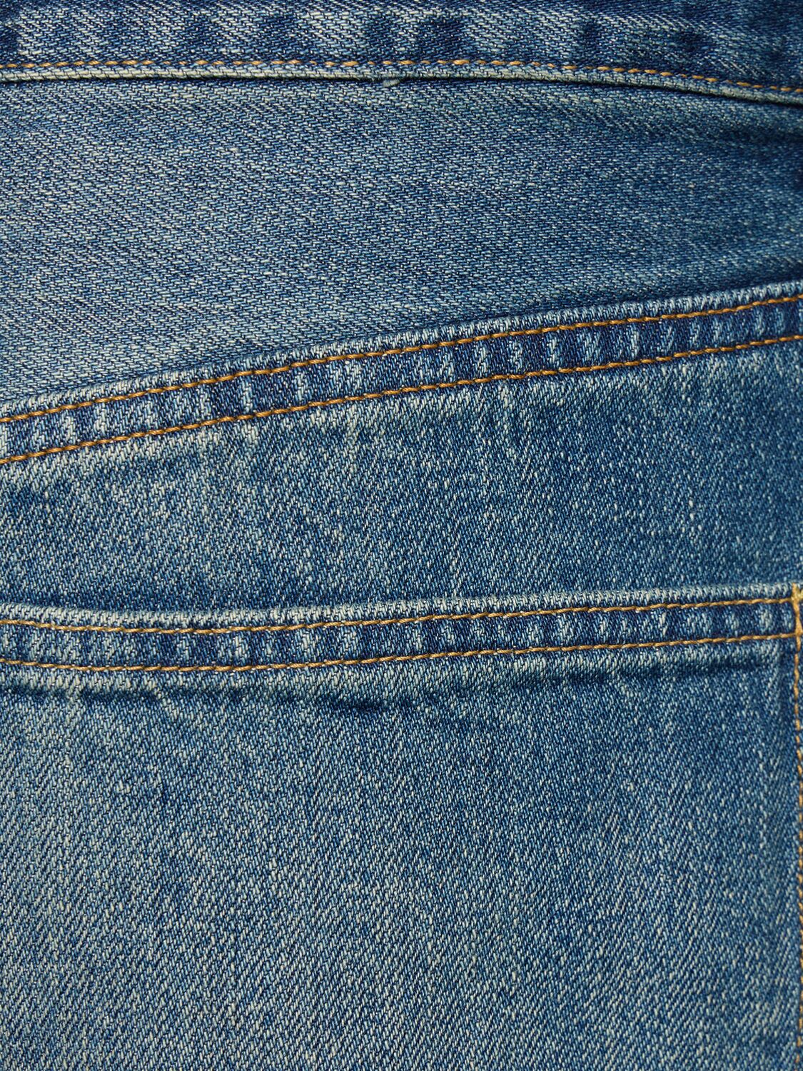 Shop Junya Watanabe Cotton Selvedge Denim Wide Jeans In 인디고