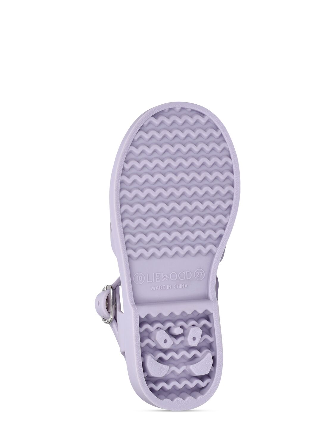 Shop Liewood Rubber Jelly Sandals In Light Purple