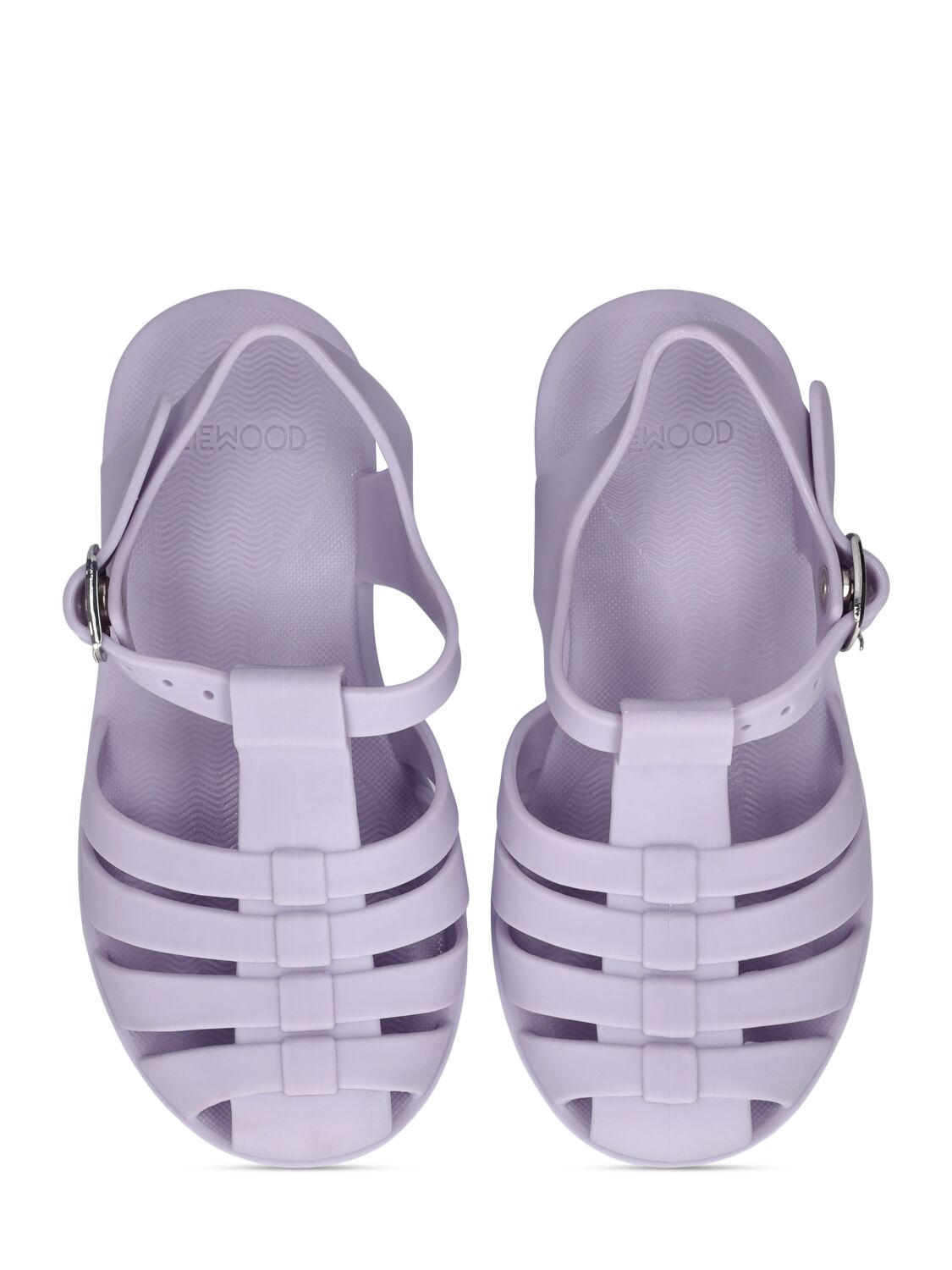 Shop Liewood Rubber Jelly Sandals In Light Purple