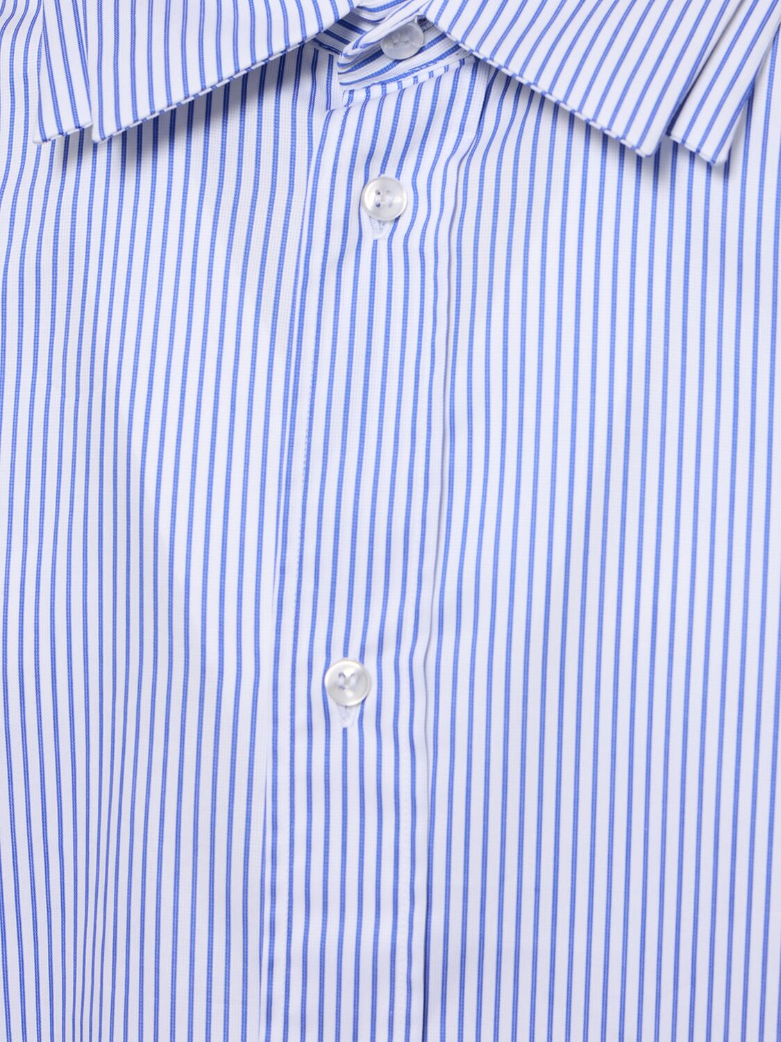 Shop J.l-a.l Triple Collar Shirt In White,blue