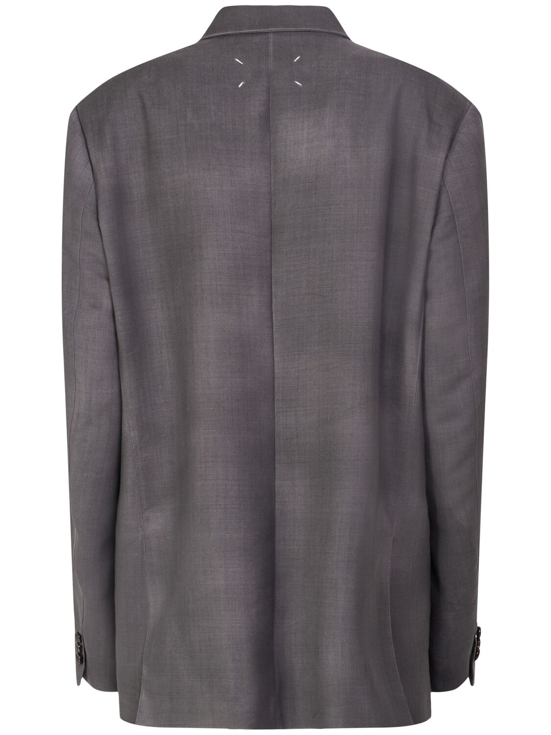 MAISON MARGIELA SINGLE BREAST WOOL & MOHAIR BLAZER 