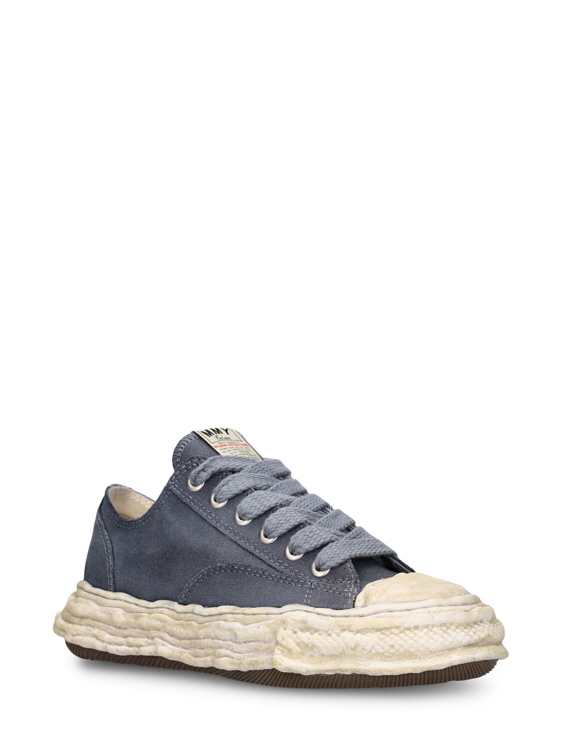 Shop Miharayasuhiro Peterson Low 23 Og Sole Canvas Sneakers In Black