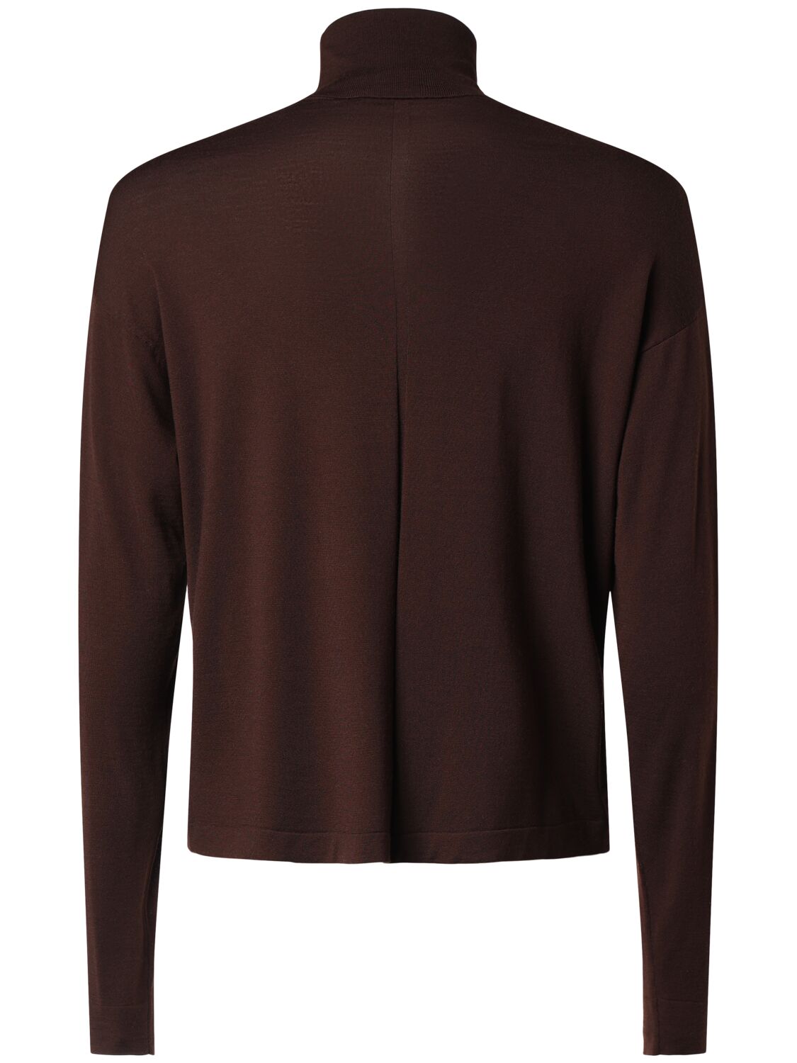 Shop The Row Mavel Wool Knit Turtleneck Sweater In Brown