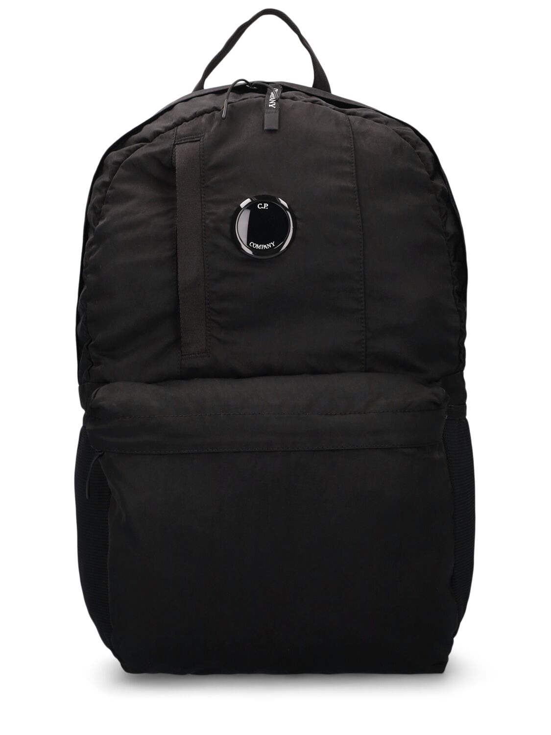 C.p. Company Kids' Canvas Backpack In Black