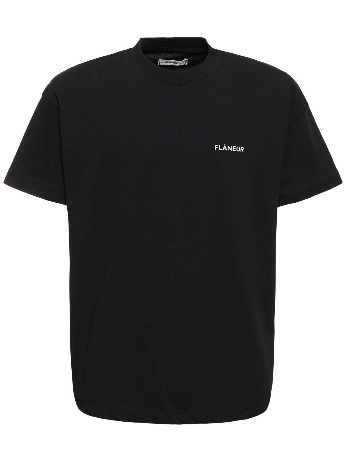 Flâneur Essential T-shirt In Black Oc