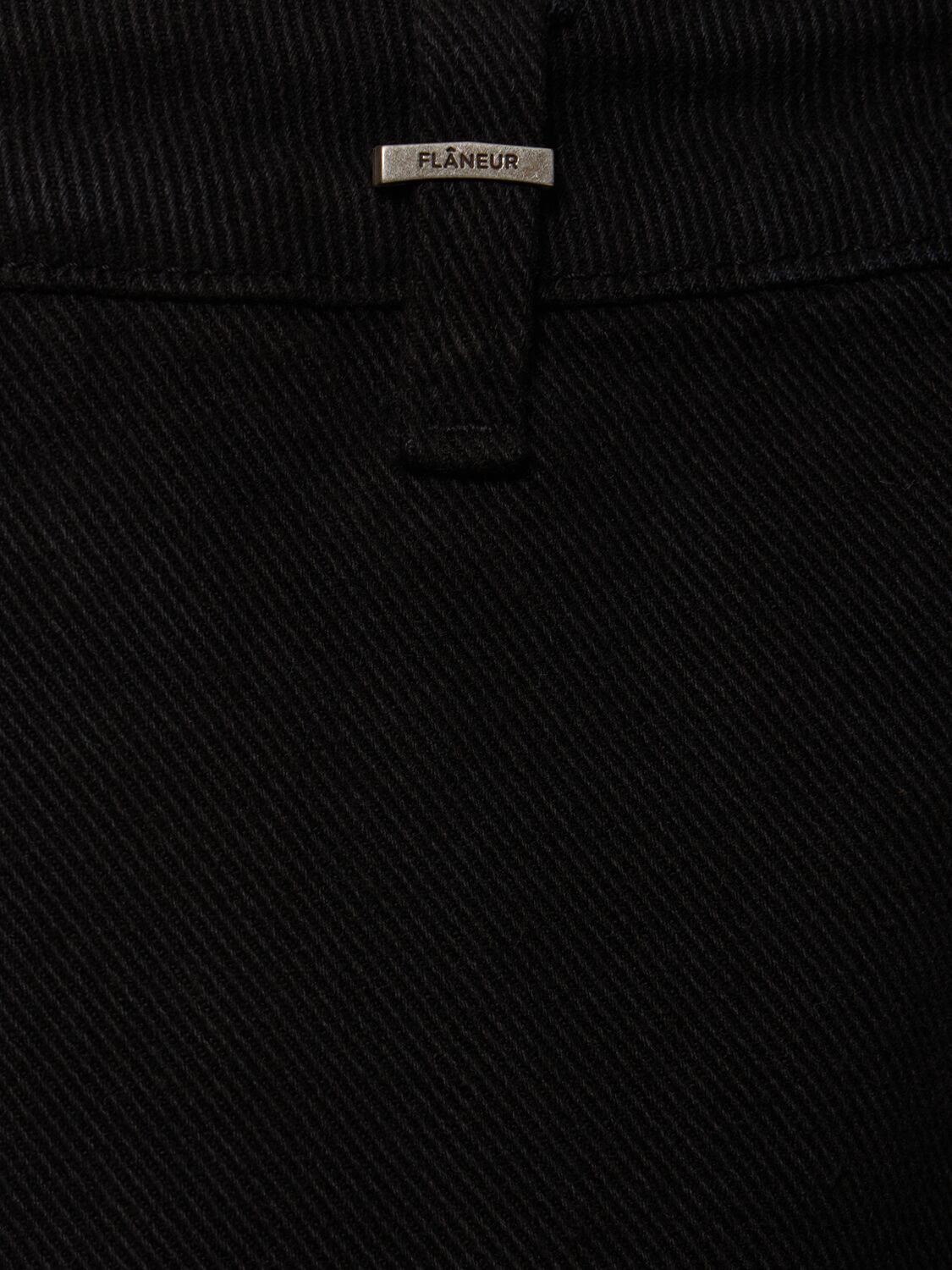 Shop Flâneur Straight Denim Carpenter Jeans In Black Denim Oc