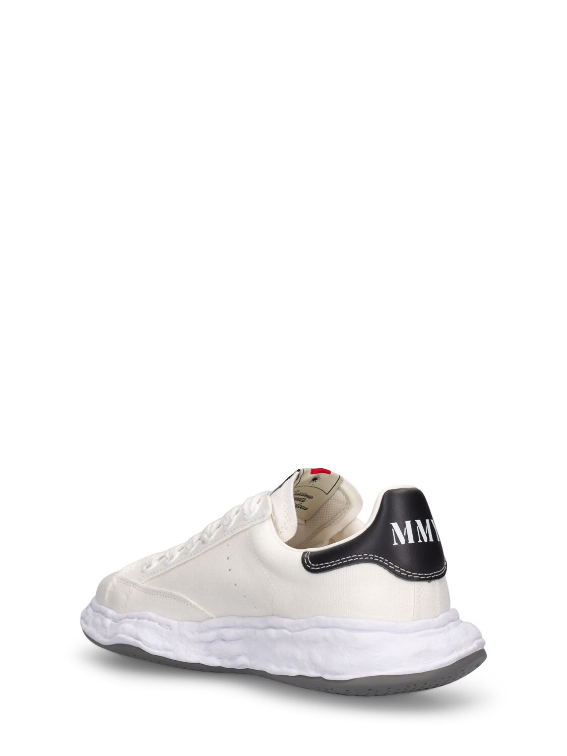 Shop Miharayasuhiro Charles Canvas Low Top Sneakers In White