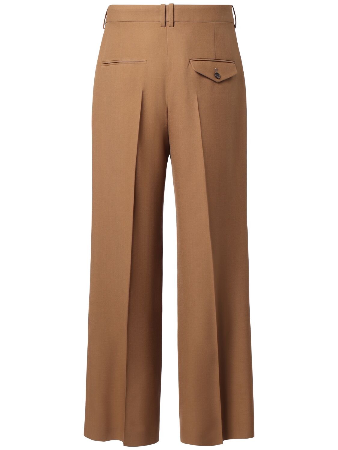 Shop The Row Holl Wool Pants In Fawn