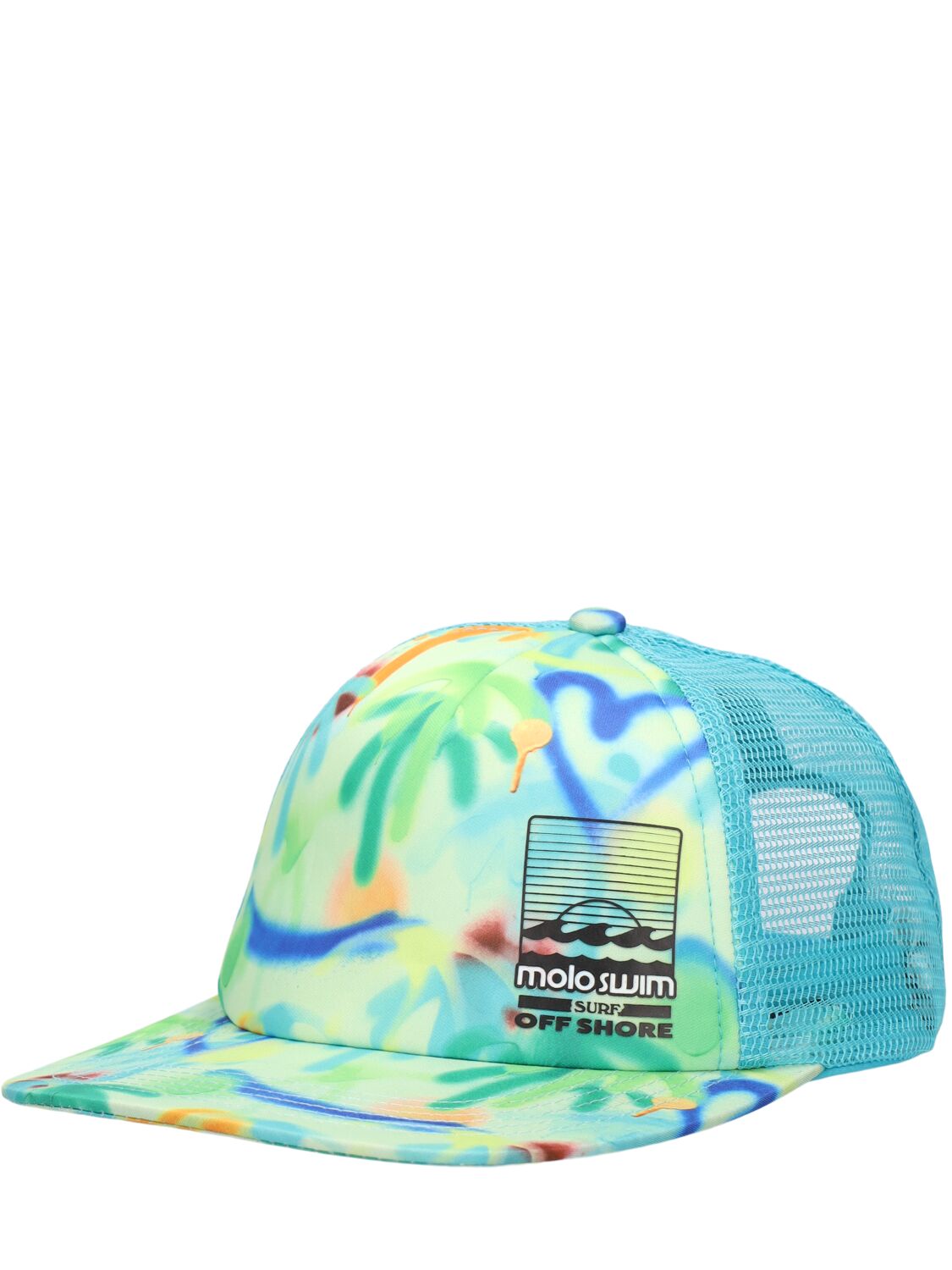 Shop Molo Smile Printed Trucker Hat In Multicolor