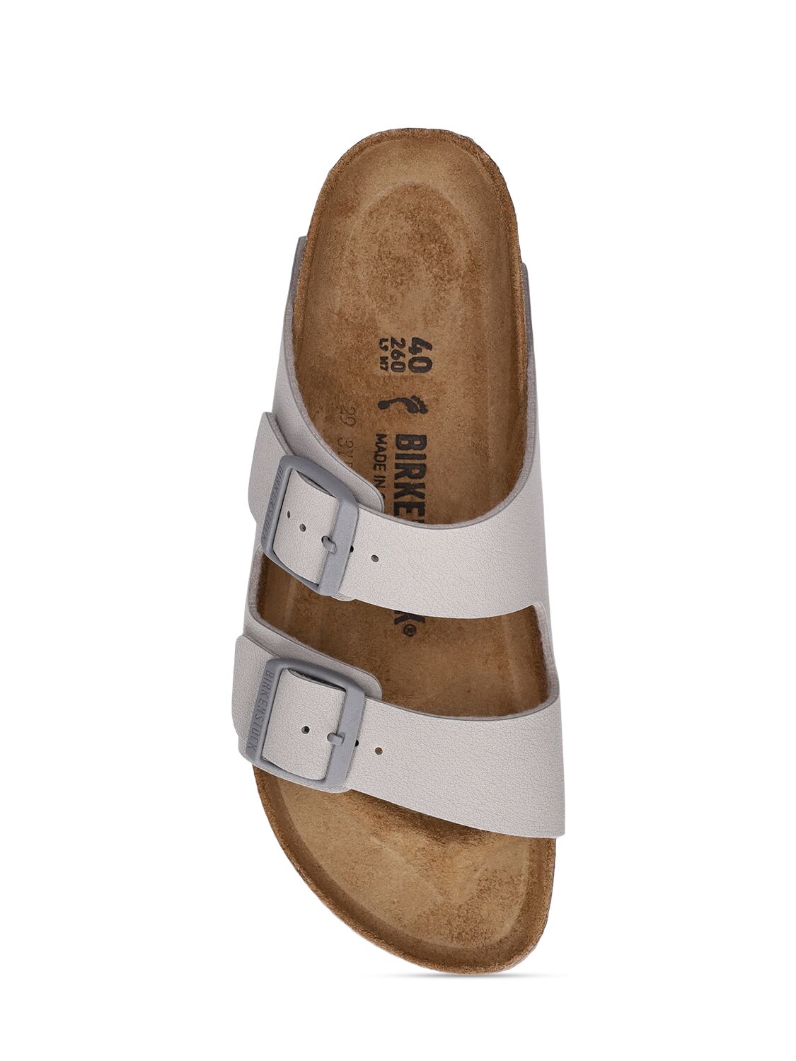 Shop Birkenstock Arizona Birkoflor Sandals In Grey