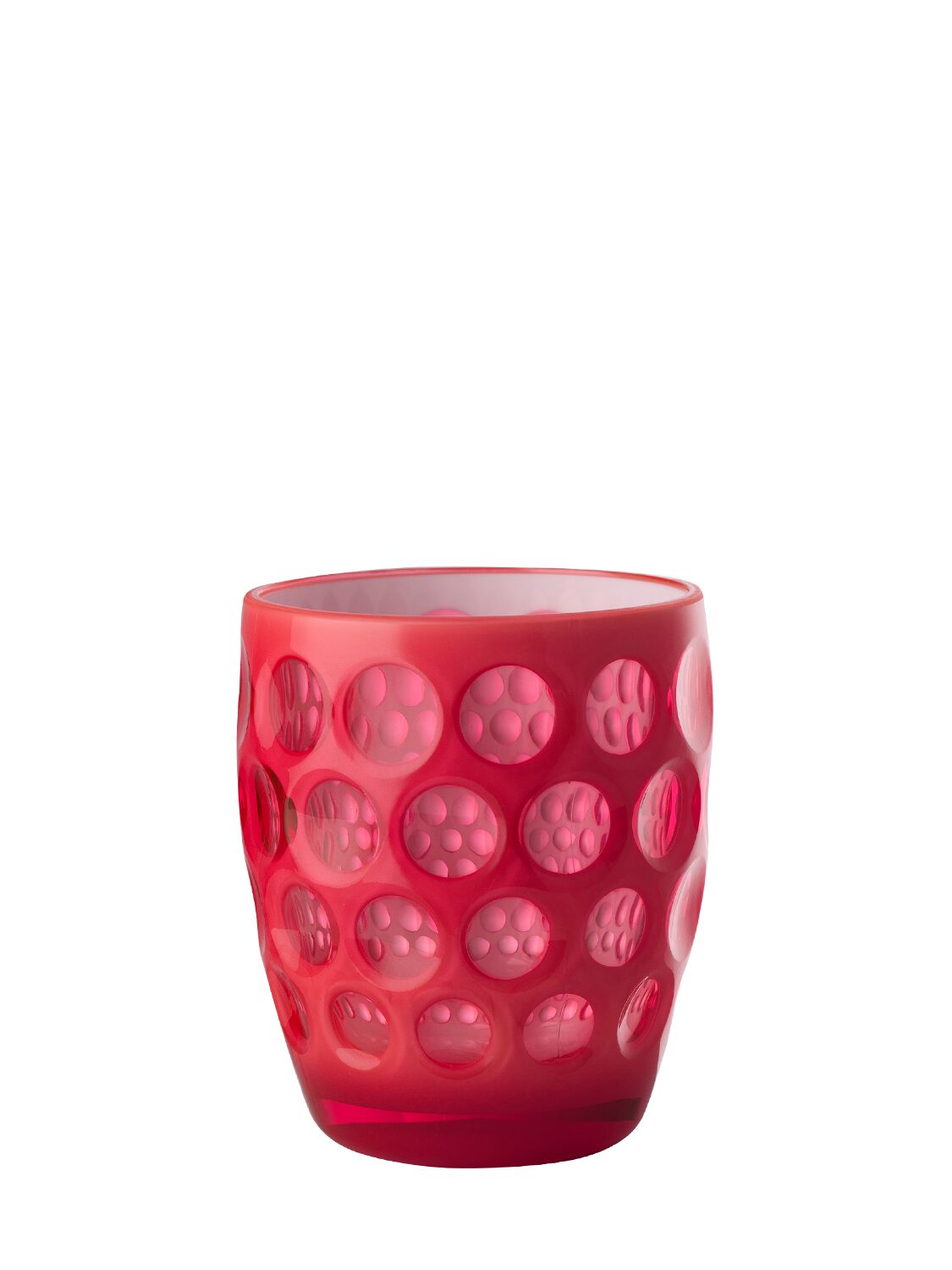 Mario Luca Giusti Set Of 6 Lente Acrylic Glasses In Red