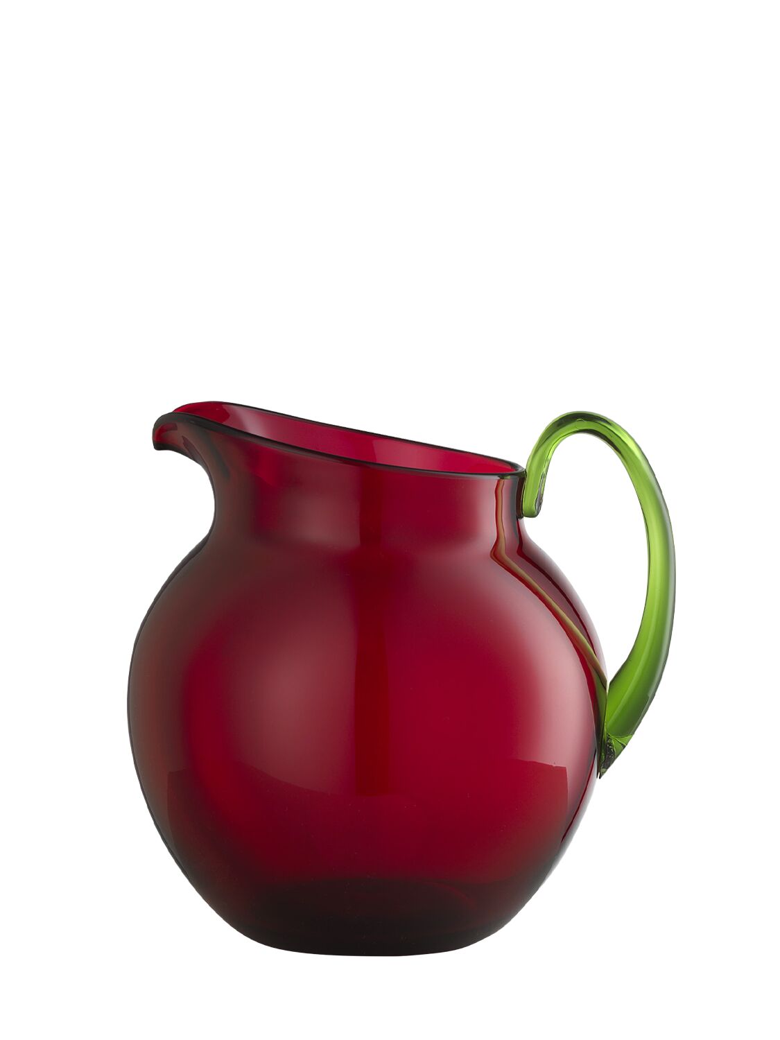 Shop Mario Luca Giusti Pallina Acrylic Pitcher In Rubino-verde