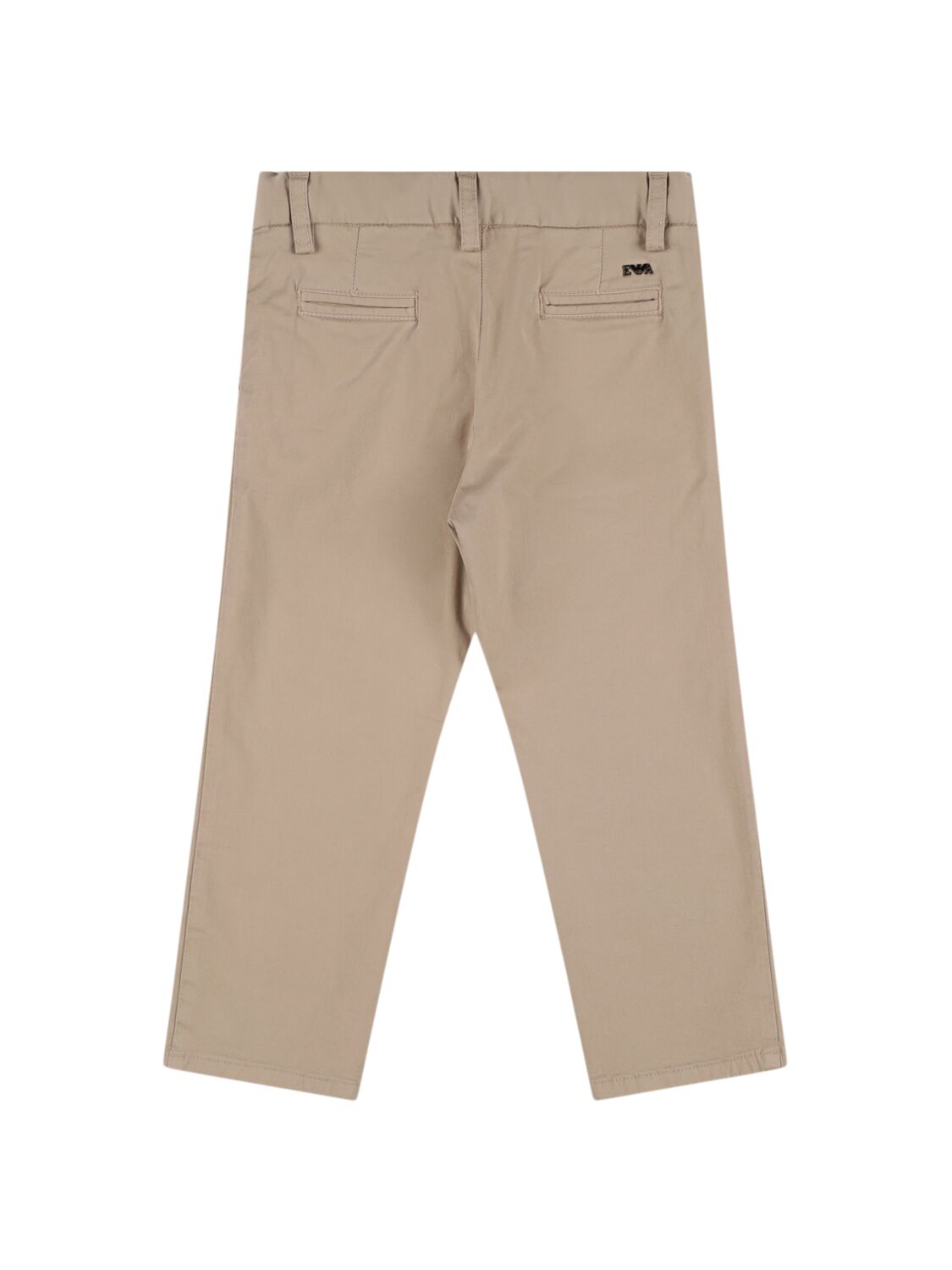 Shop Emporio Armani Cotton Gabardine Pants In Beige