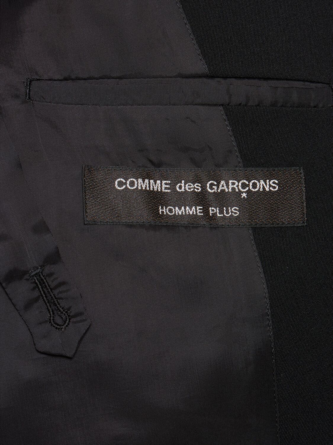 Shop Comme Des Garçons Wool Blazer In Black