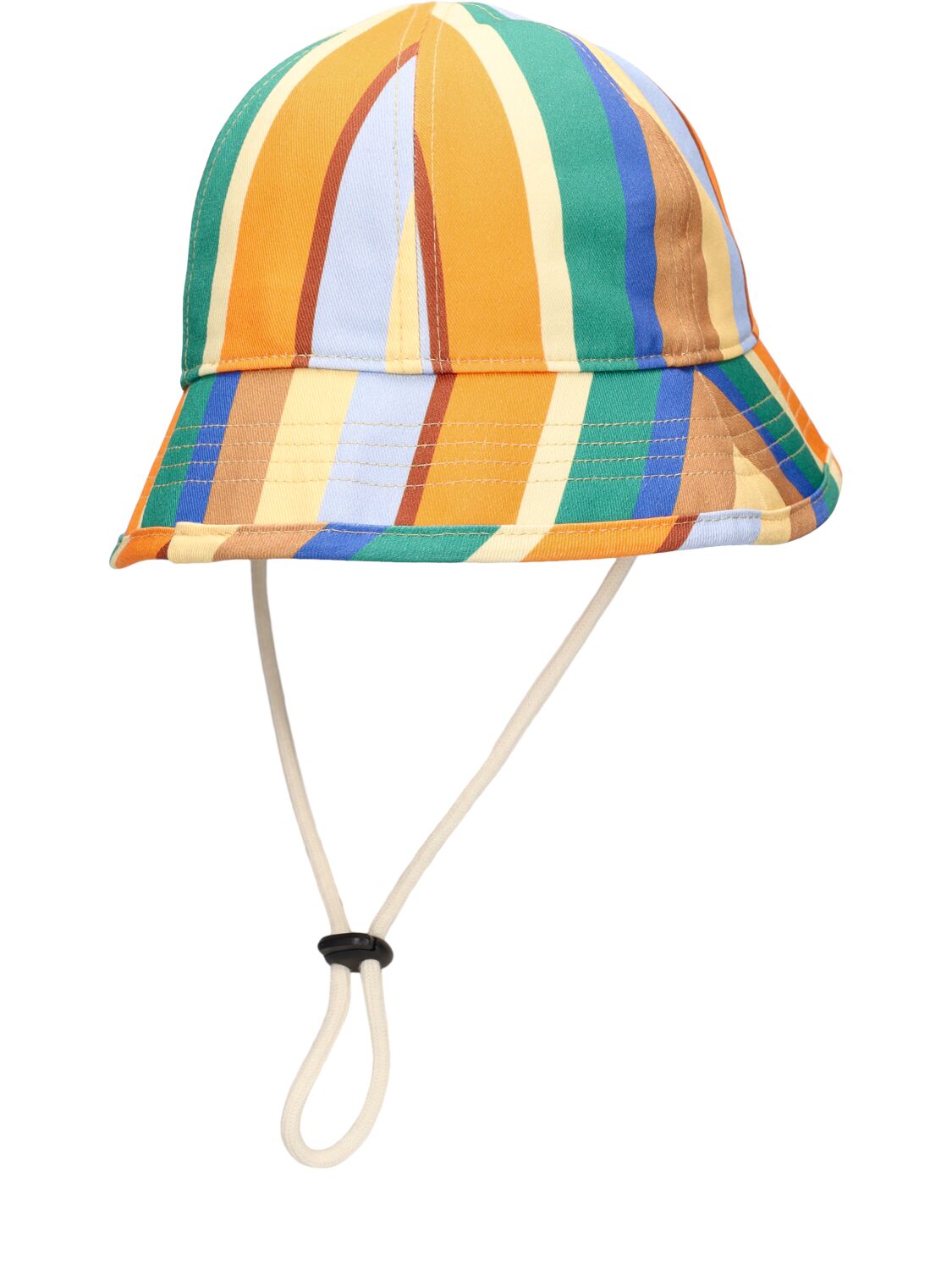 Shop Tiny Cottons Striped Cotton Hat In Multicolor