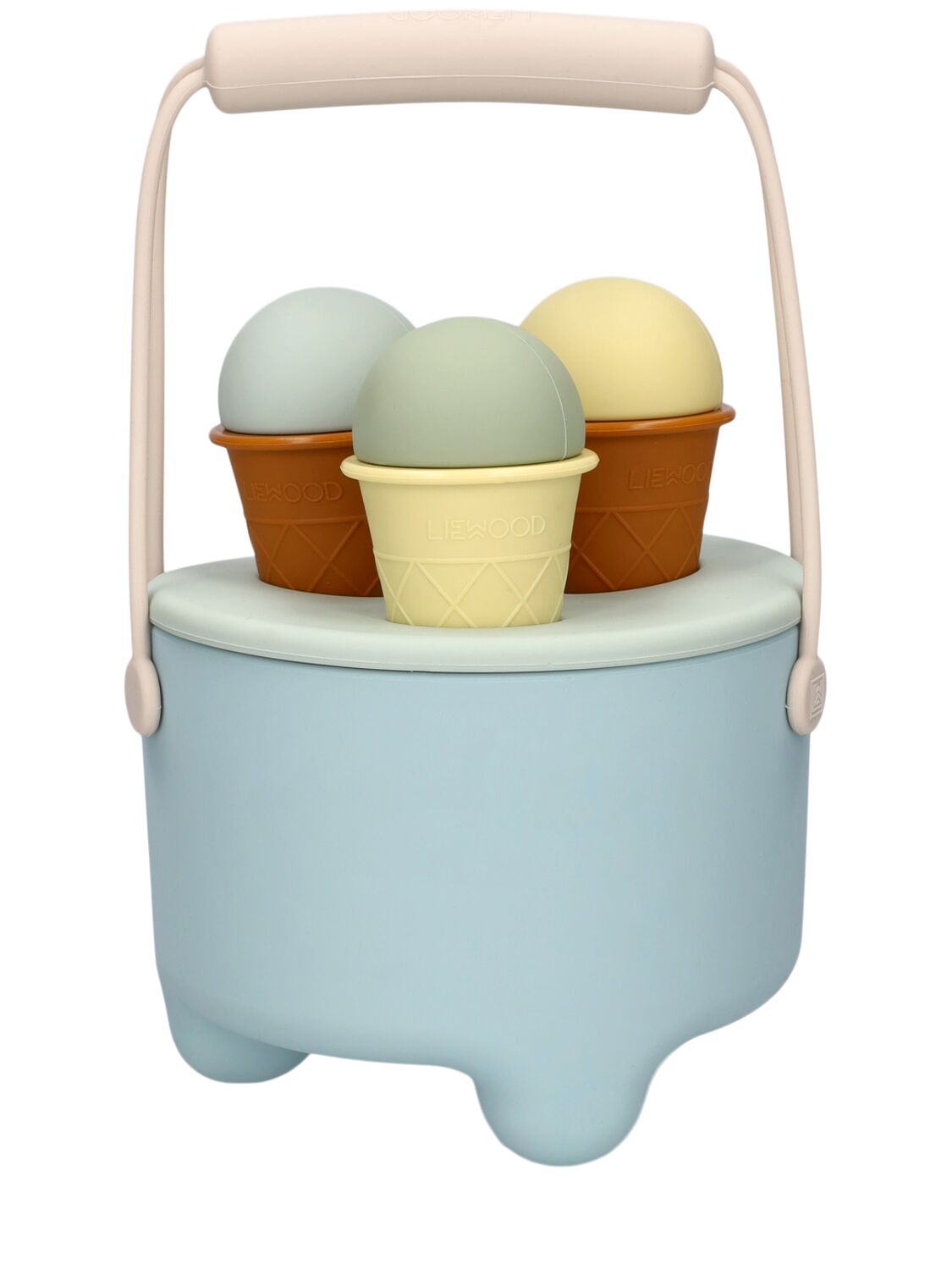 Liewood Ice Cream Silicone Set In Blue