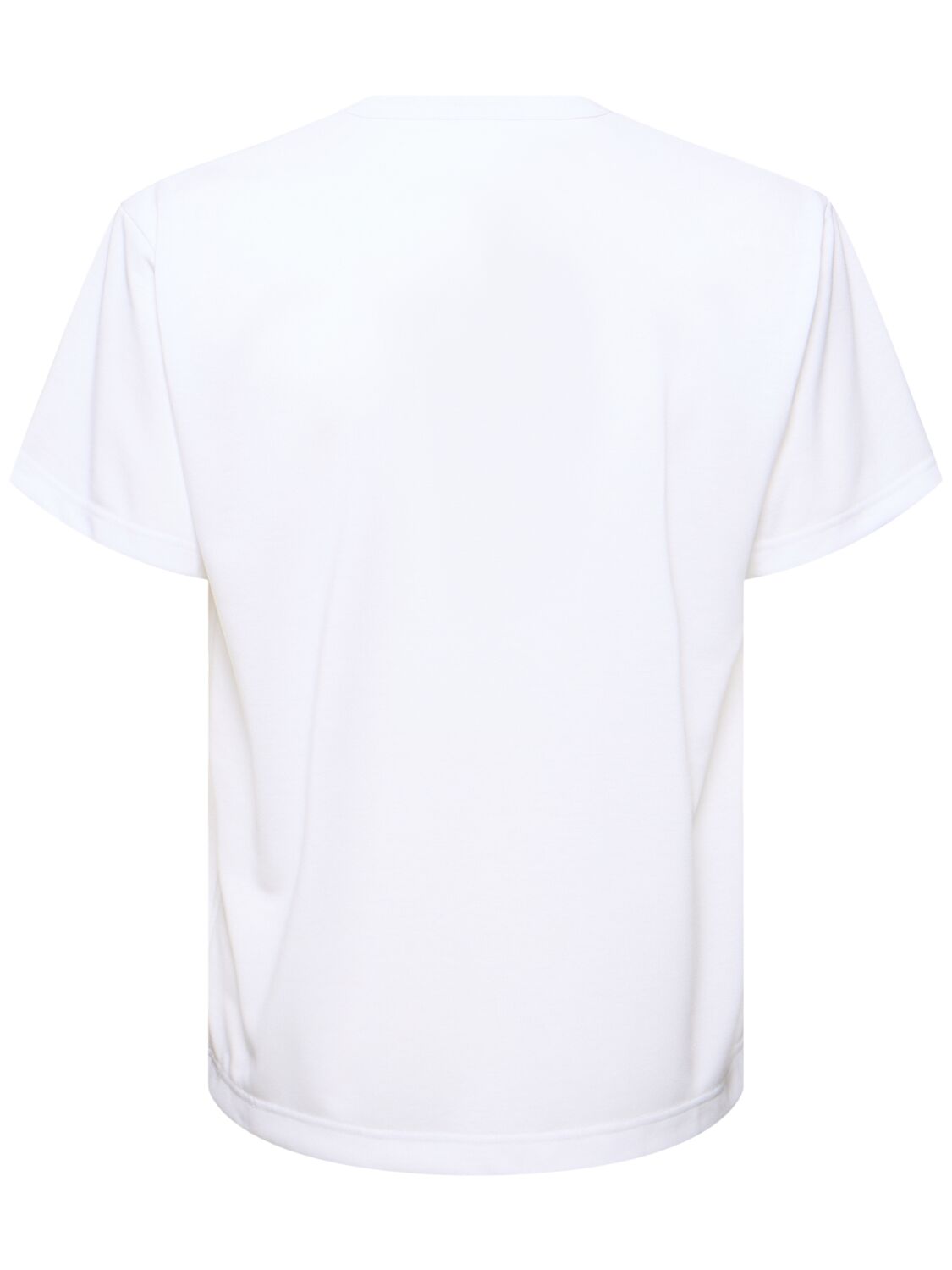 Shop Comme Des Garçons Cotton Jersey T-shirt In White,red