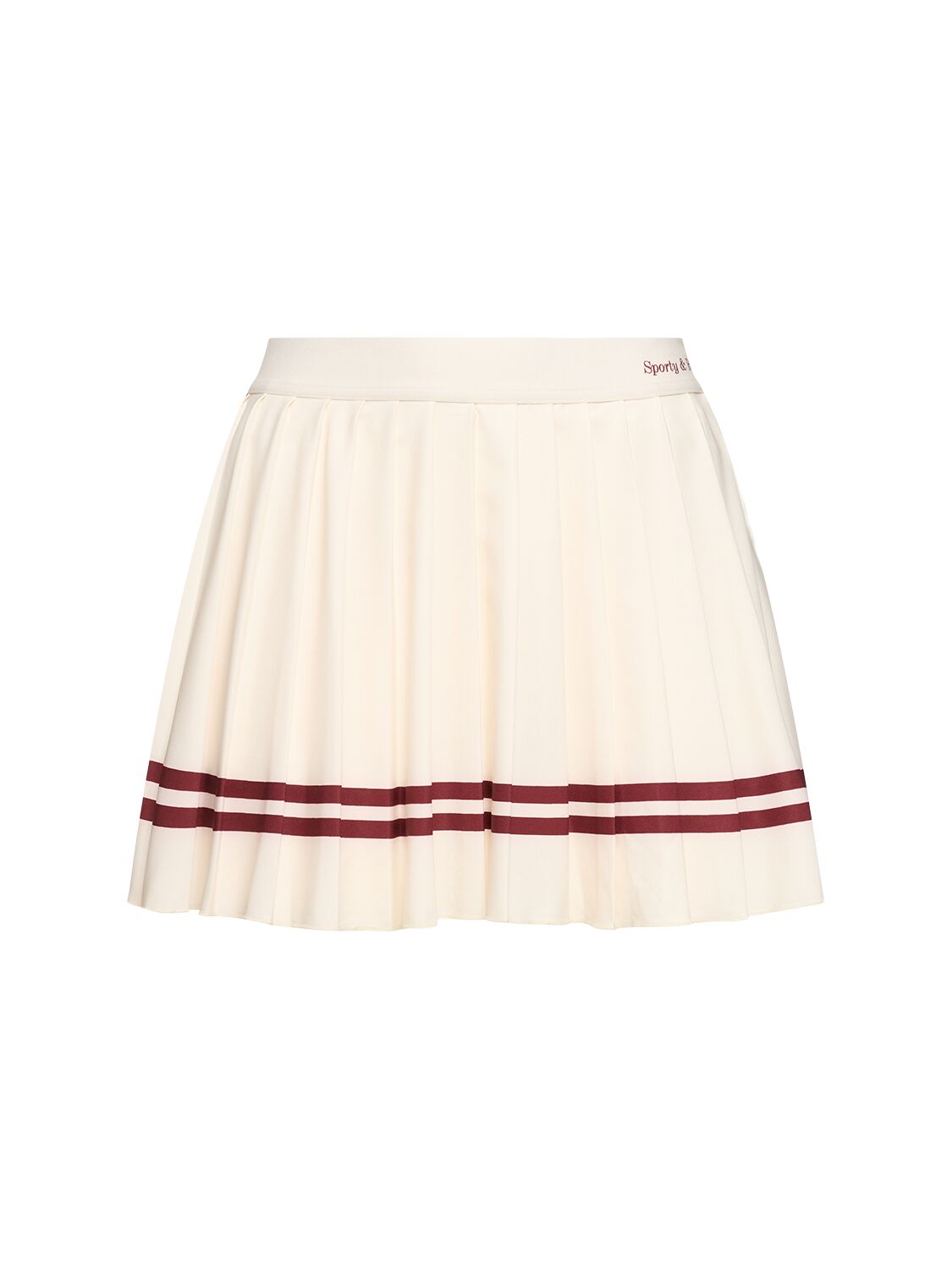 SPORTY AND RICH CLASSIC LOGO PLEATED SKIRT