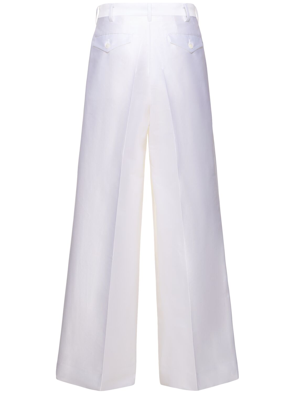 Shop Junya Watanabe Monofilament Twill Pants In White