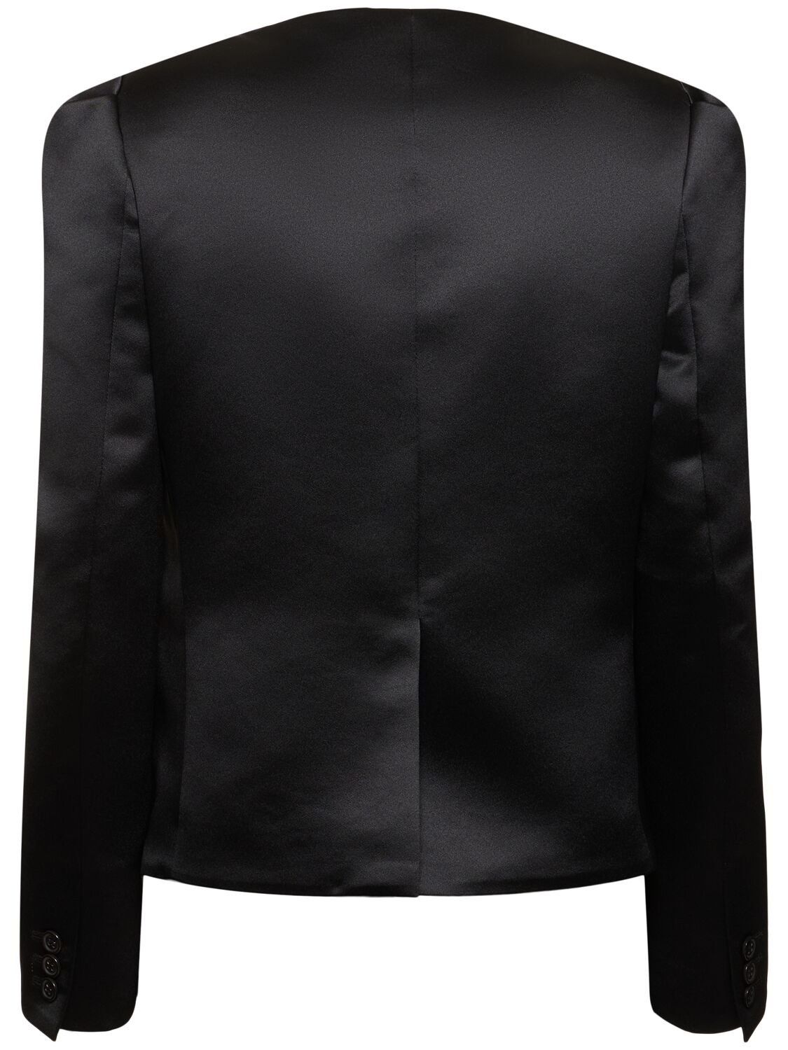 Shop Noir Kei Ninomiya Tech Satin Jacket In Black