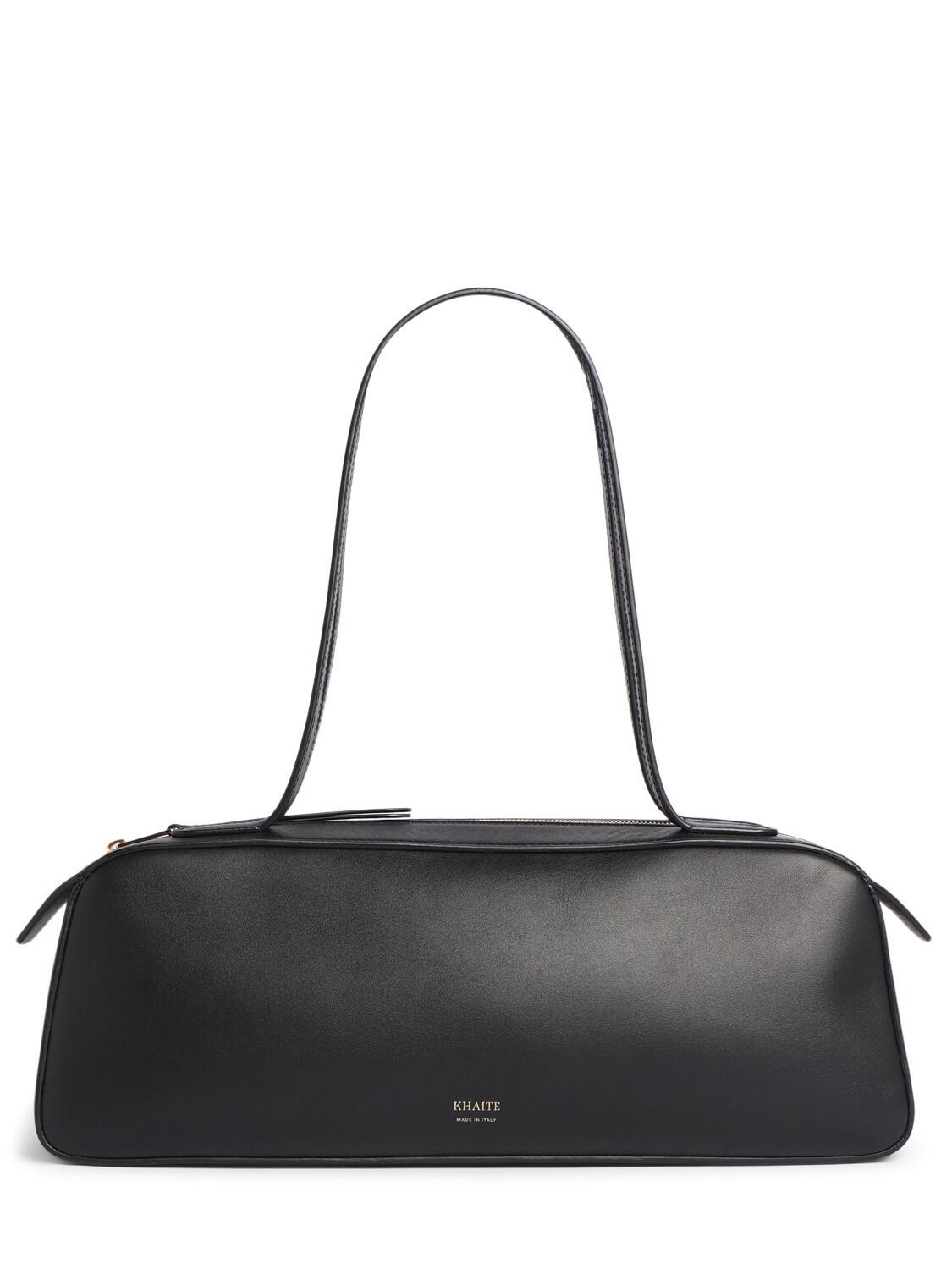 Khaite Simona Smooth Leather Shoulder Bag In Black