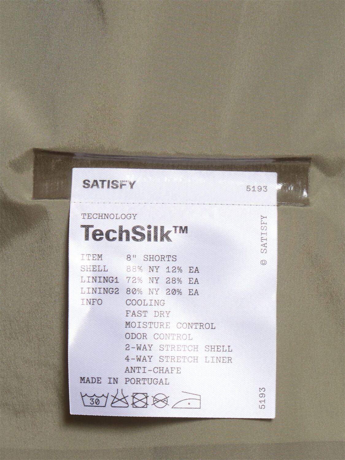 Shop Satisfy Techsilk 8" Stretch Tech Shorts In Vetiver