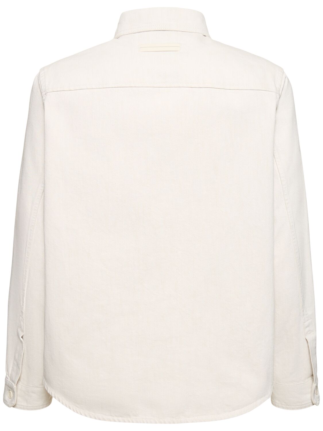 Shop Zegna Pure Cotton Overshirt In White