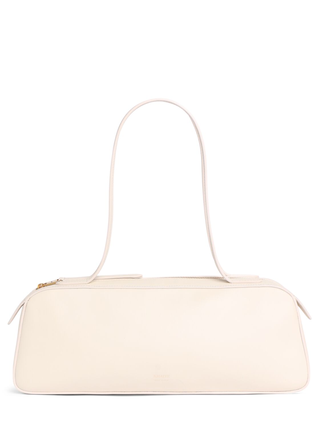 Khaite Simona Smooth Leather Shoulder Bag In Cream