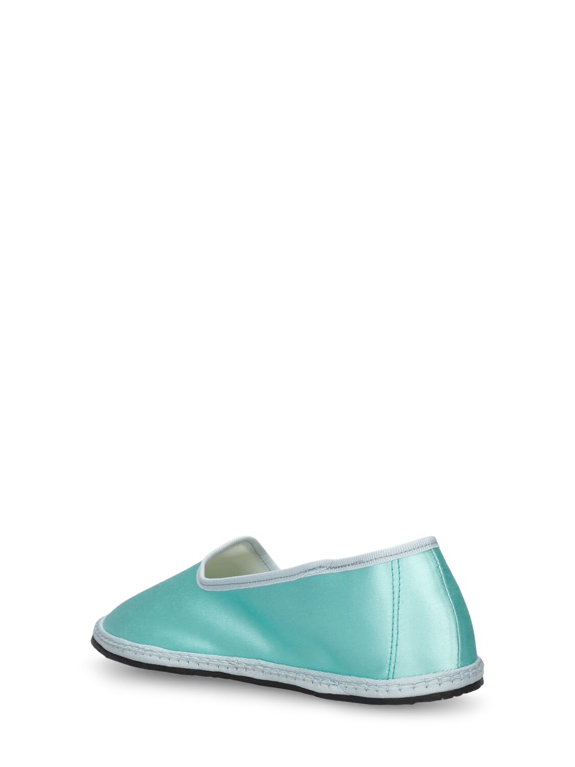 Shop Vibi Venezia 10mm Acqua Marina Satin Slippers In Light Blue