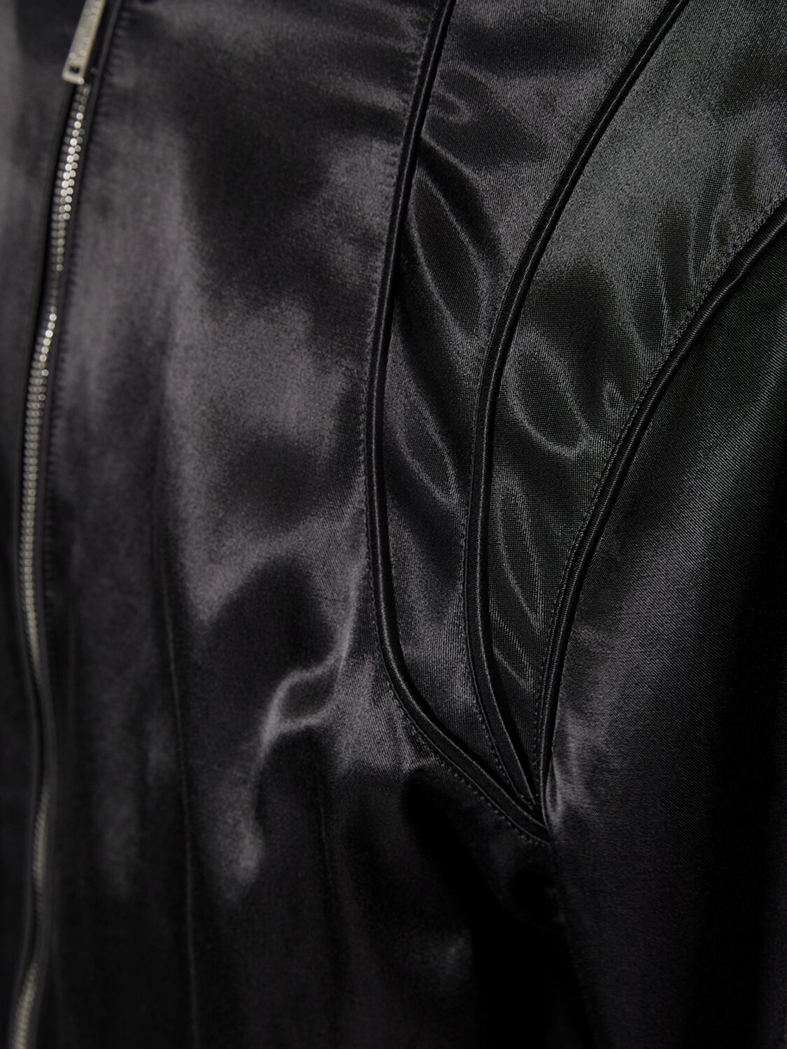 Shop Dsquared2 Cotton & Viscose Bomber Jacket In Black