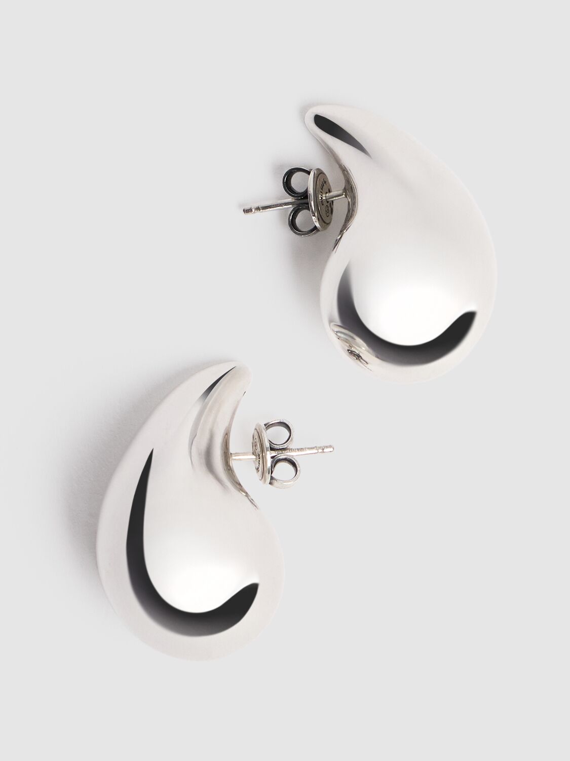 Small Drop Silver Earrings