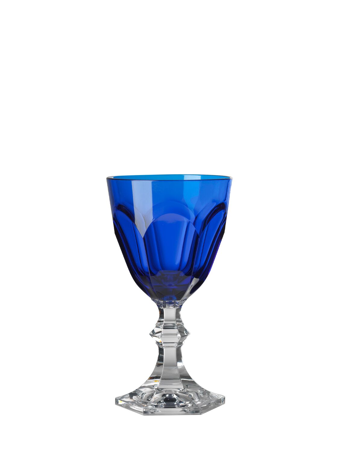 Mario Luca Giusti Set Of 6 Dolce Vita Acrylic Wine Glasses In Blue