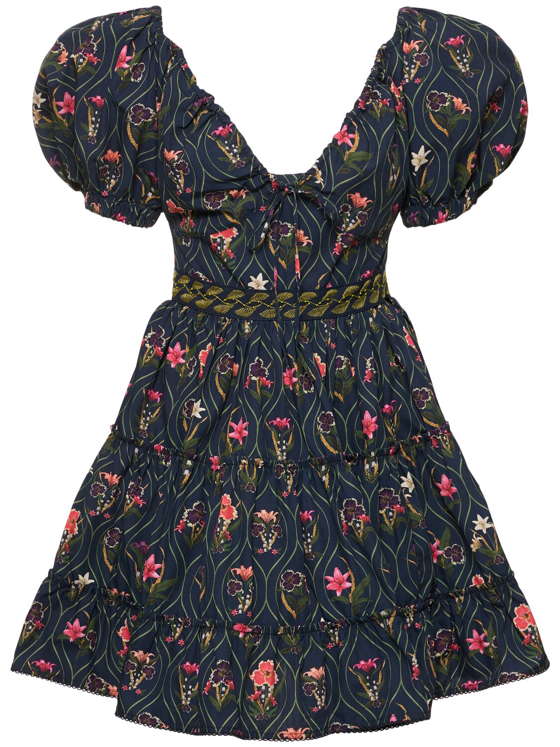 Manzanilla Printed Cotton Mini Dress