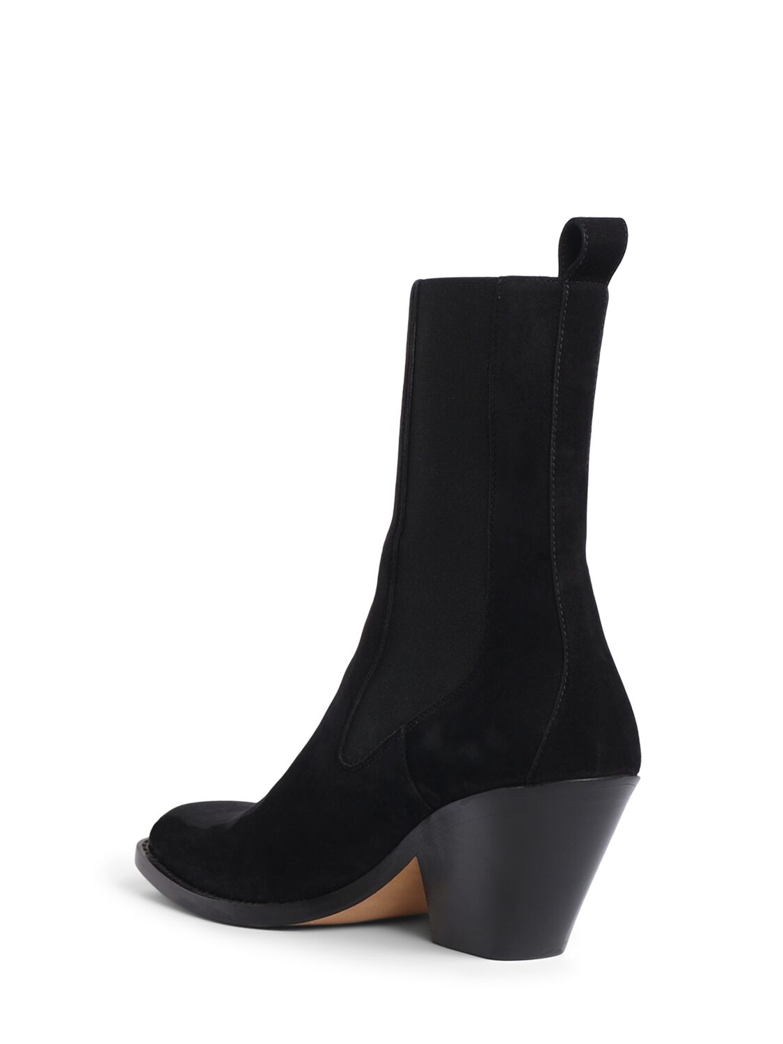 Shop Khaite 90mm Austin Ankle Boots In Black