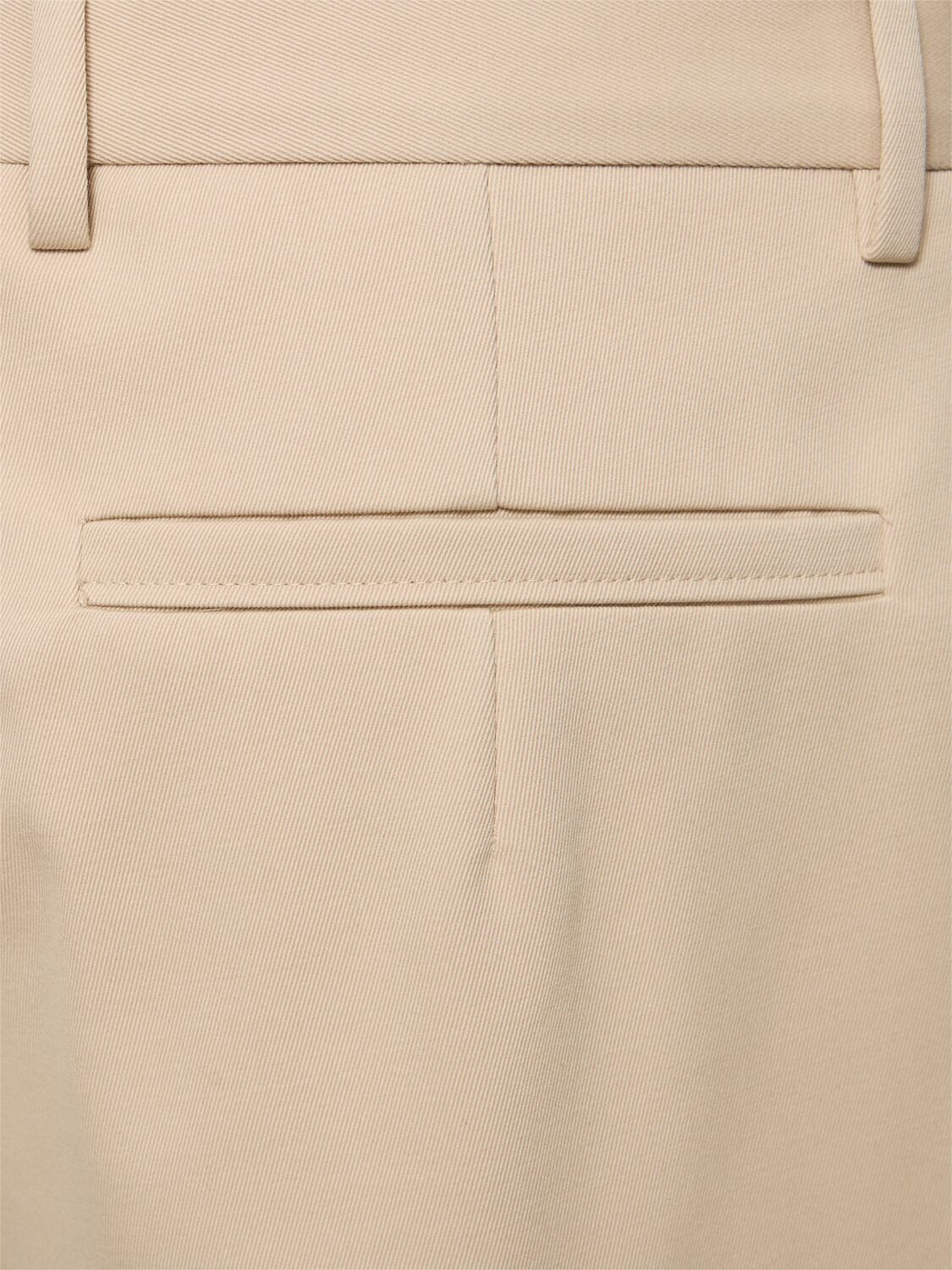 Shop Zegna Cotton & Wool Pleated Pants In Light Beige