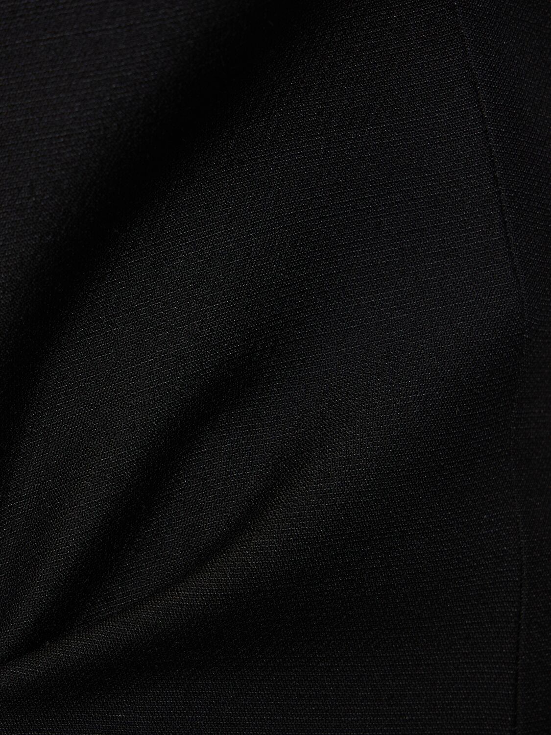 Shop Valentino Strapless Crepe Short Jumpsuit In Black
