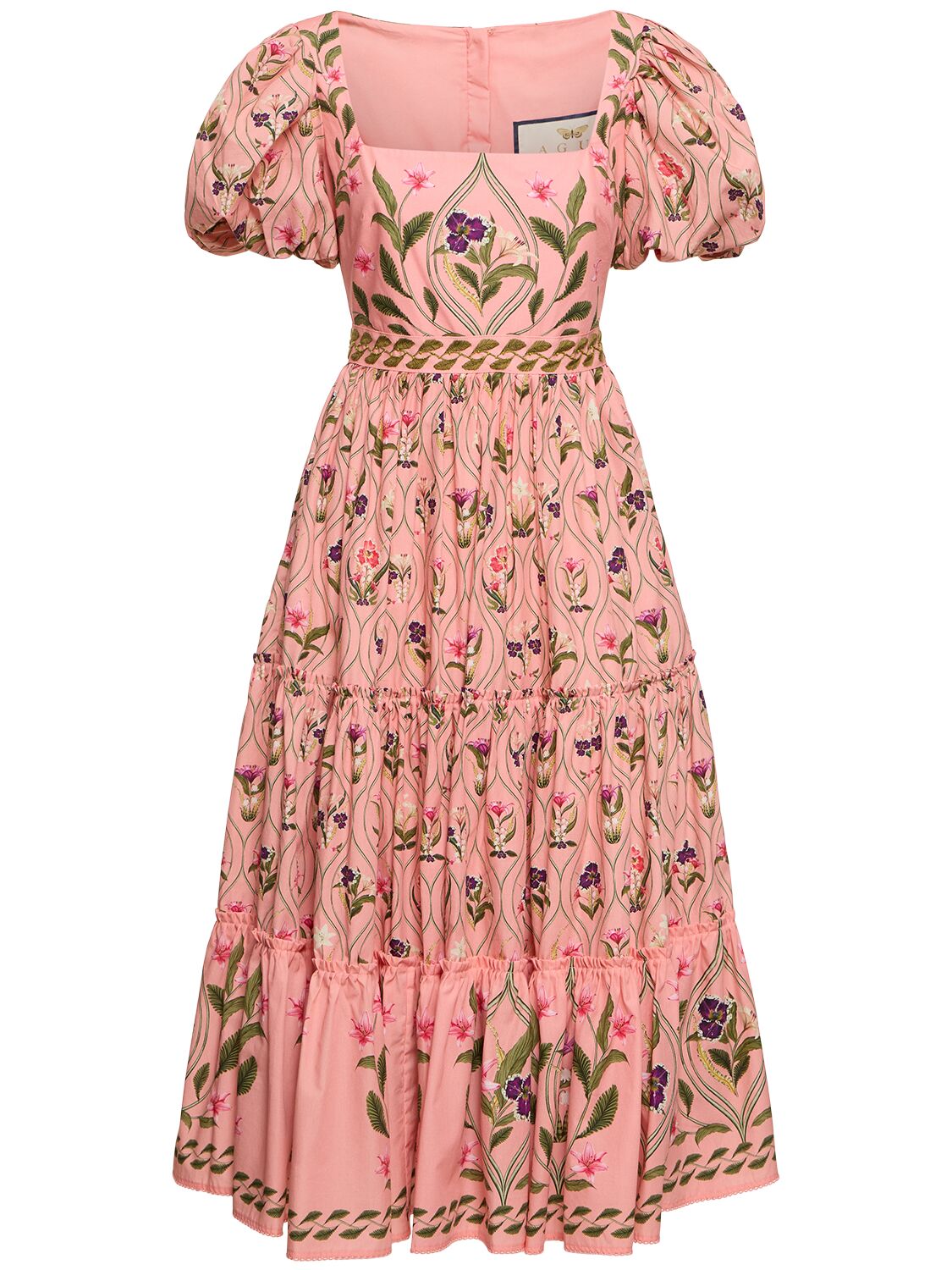 Image of Alga Pacifico Printed Cotton Midi Dress