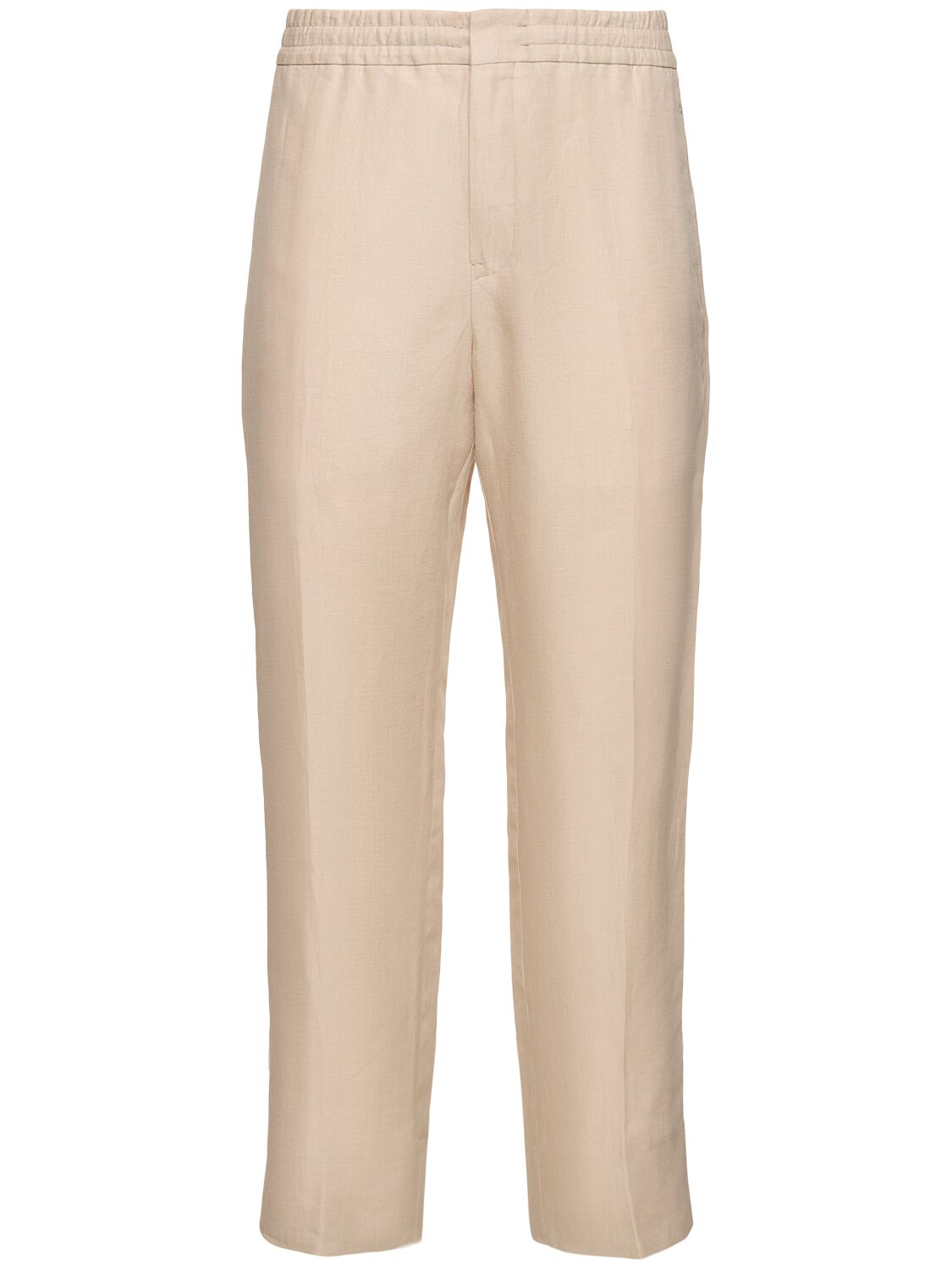 Zegna Oasi Linen Pants In Light Beige