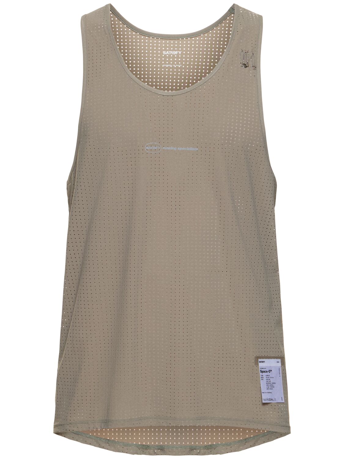 Satisfy Space-o Stretch Tech Tank Top In Dry Sage