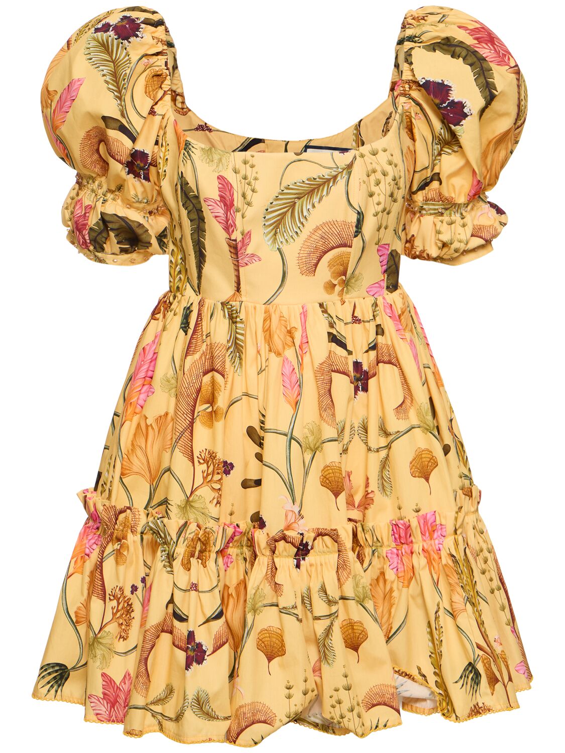 Image of Alaria Habitat Printed Cotton Mini Dress
